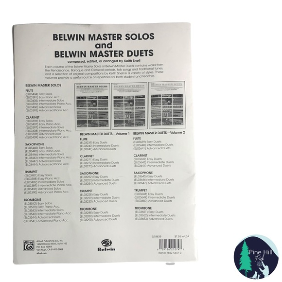 Belwin Master Duets Flute Easy Volume 2 by Keith Snell Belwin ISBN 0769254470 - Picture 2 of 6